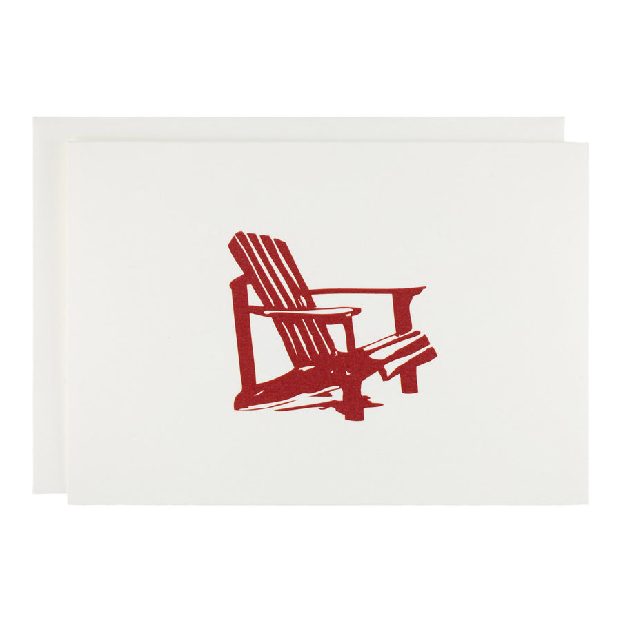 Red Adirondack Chair