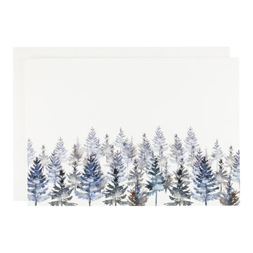 Winter Trees Watercolor