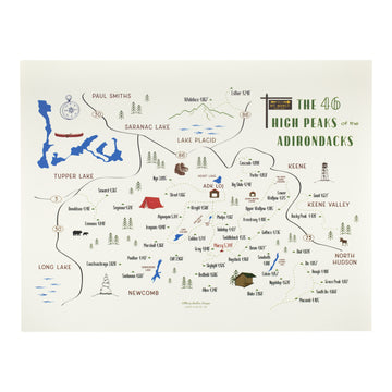 Print ~ 46 Peaks of the Adirondacks