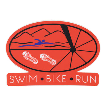 Sticker ~ Swim, Bike, Run