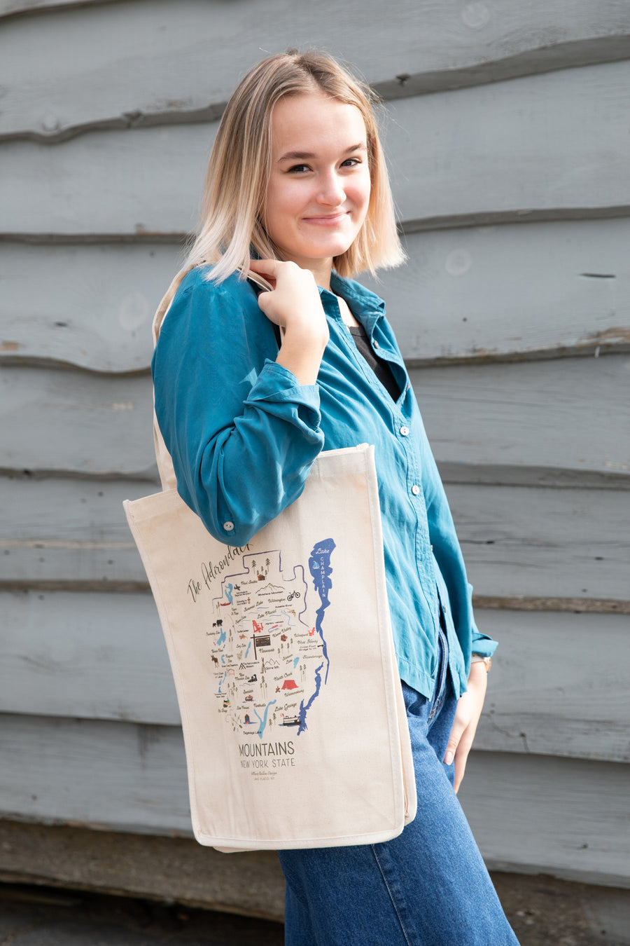 Canvas Tote Bag ~ The Adirondacks – Mary Ballou Design